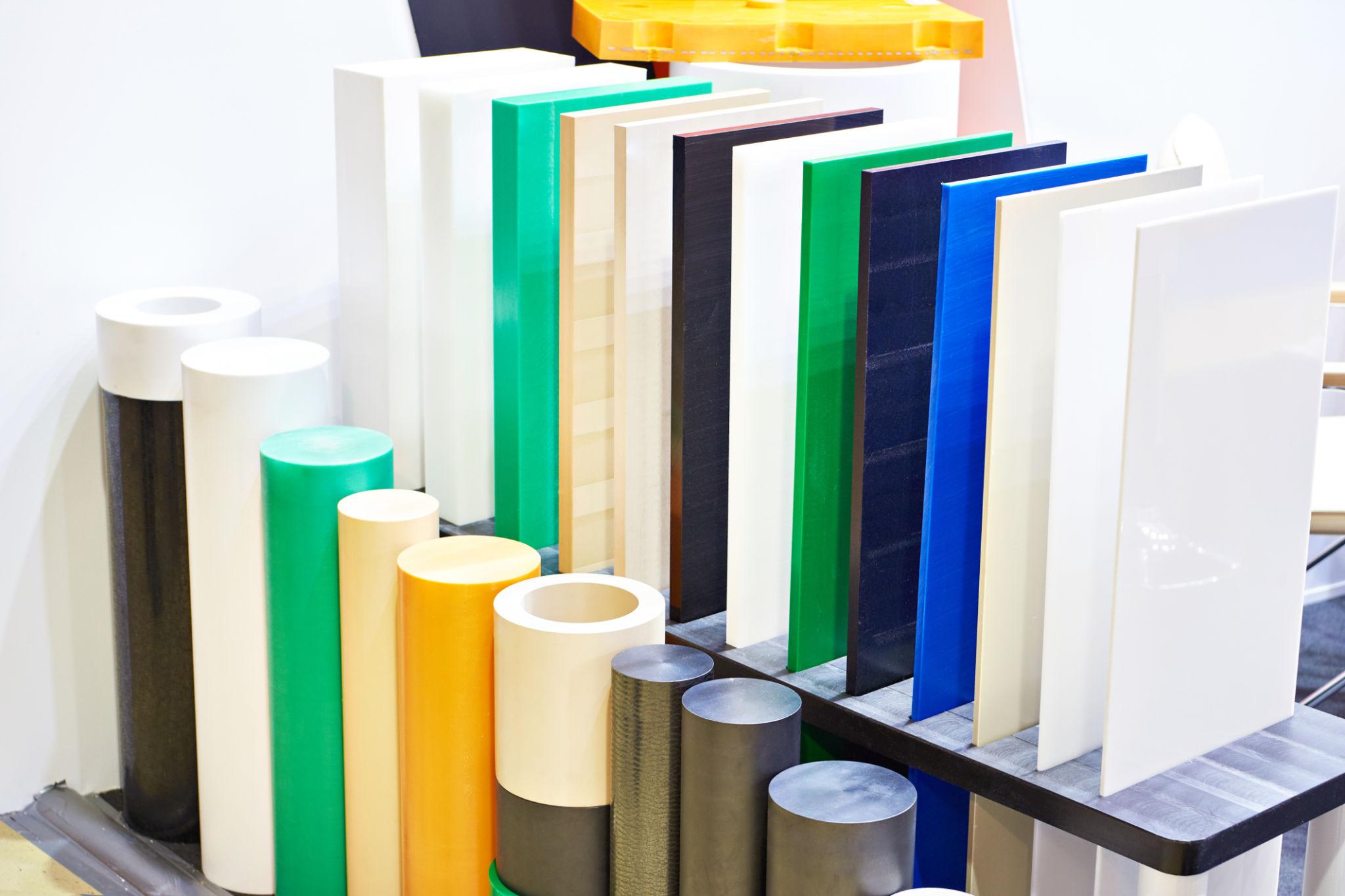 Engineering plastic rods and sheets
